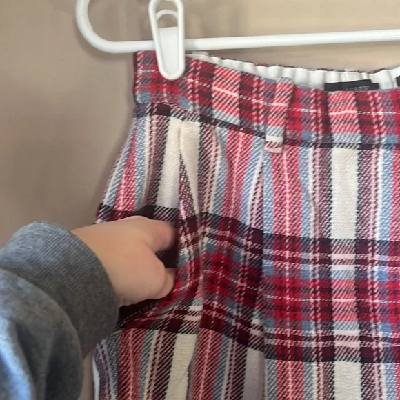 NWT J. Crew | Nello Gori Vintage Plaid Tapered Leg Wool Pant Size 6P - Picture 5 of 13